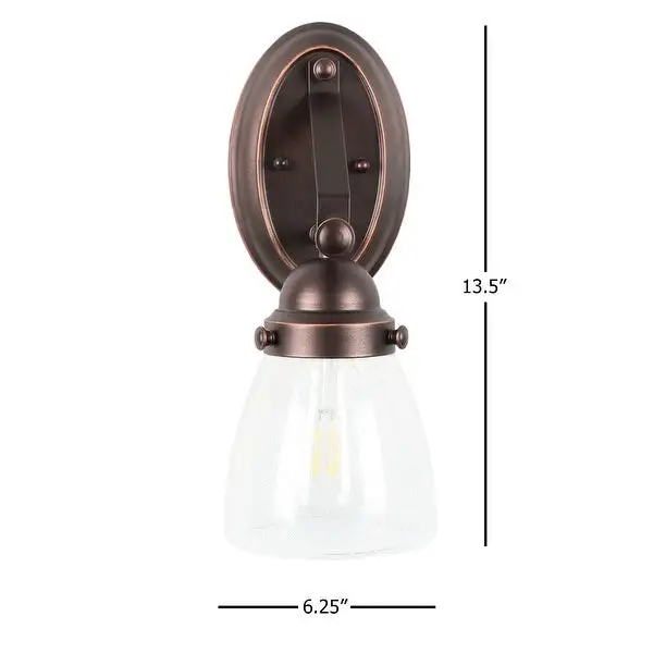 1 Light Vanity Wall Lighting - 5.5L x 6.25W x 13.5H in.