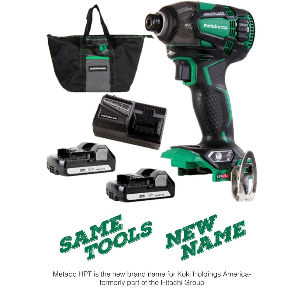 Metabo HPT 18V BL Triple Hammer Impact Driver Kit WH18DBDL2CM from Metabo HPT