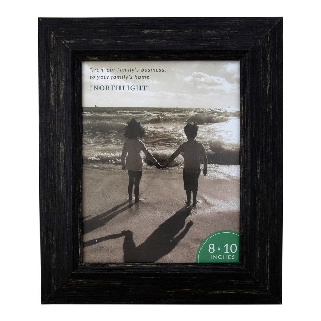 Wide Black Rustic Picture Frame For 8 quot X 10 quot Photos