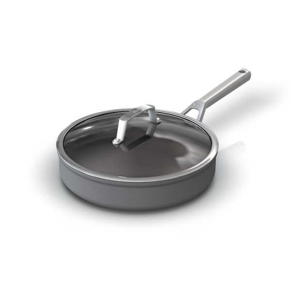 Ninja Foodi NeverStick Premium Hard-Anodized 3-Quart Sauté Pan with Glass Lid C30130