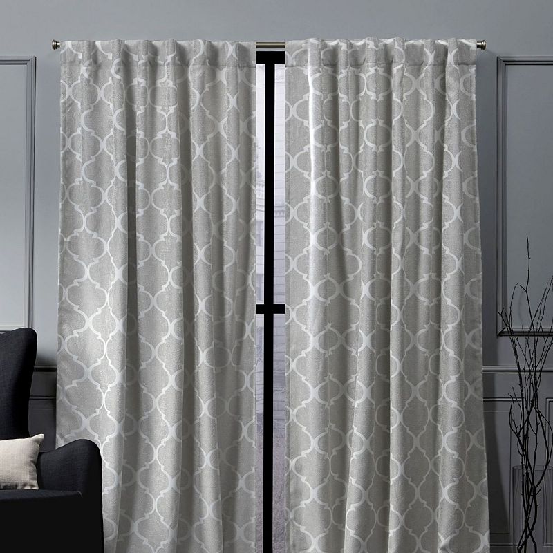 Nicole Miller NY 2-pack New York Treillage Woven Blackout Window Curtains