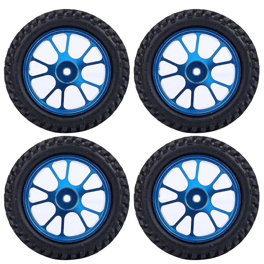 75mm Rc Alloy Wheel Blue Rally Tire Tyre For Wl 1/18 A959 A979 A969 Racing Car