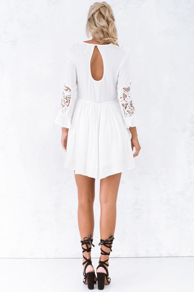 Heart Chakra Dress White