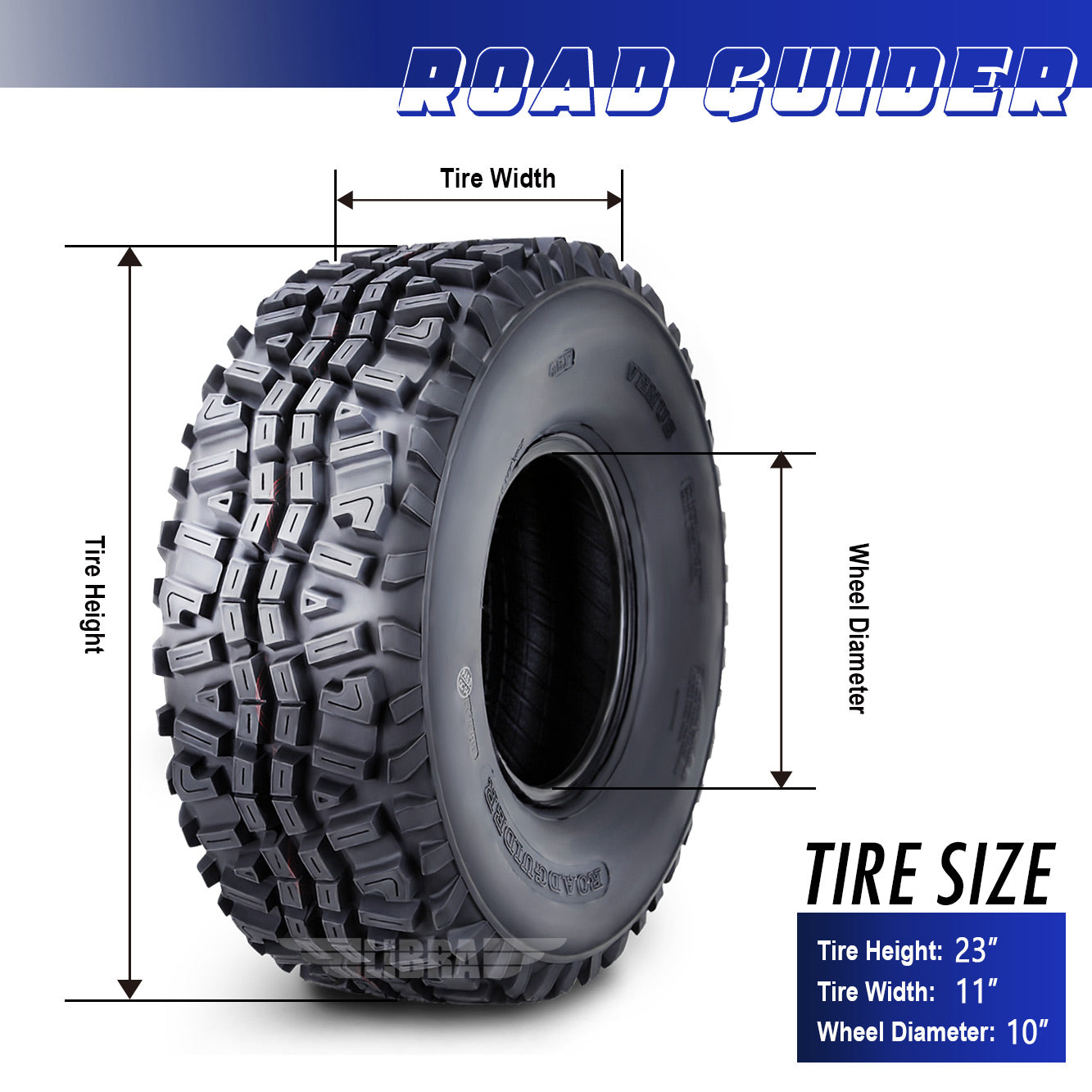 2 New ATV/UTV tires 23x11-10 23x11x10 6PR 10269.