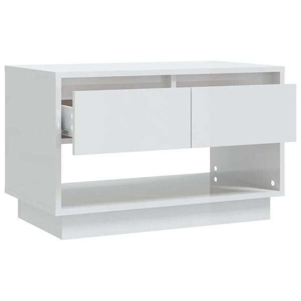 TV Cabinet High Gloss White 27.6