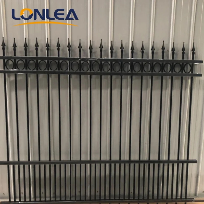 Metal fence panels aluminum outdoor privacy fence