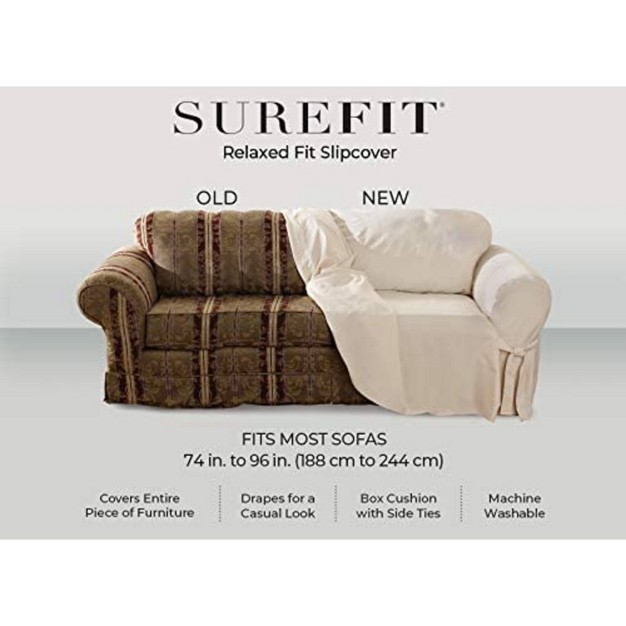 Soft Suede Chair Slipcover Chocolate Sure Fit