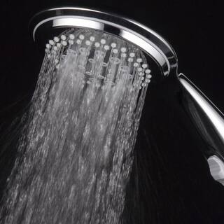 Dream Spa 9-Spray 4 in. Single Wall Mount Handheld Rain Shower Head in Chrome 21459