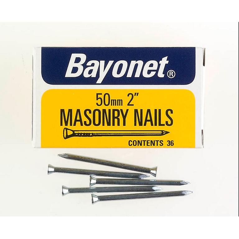 Bayonet Masonry Nails (Pack of 36)