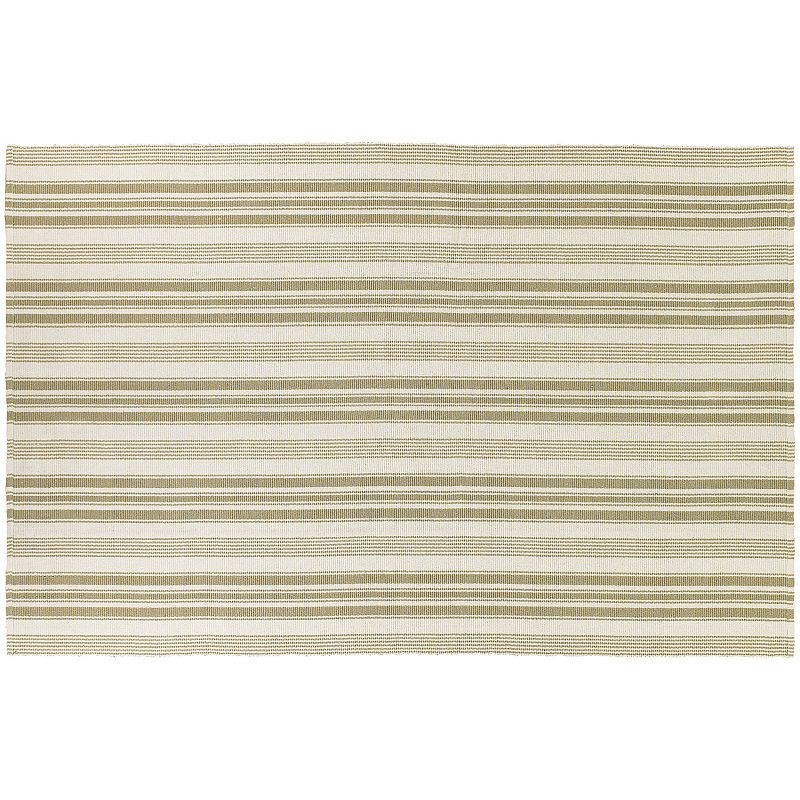 Couristan Bar Harbor Pina Colada Striped Reversible Cotton Rug