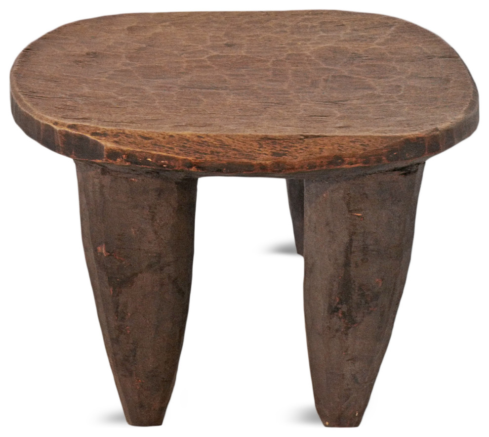 Consigned Kayin Small Senufo Stool   Rustic   Accent And Garden Stools   by Design Mix Furniture  Houzz