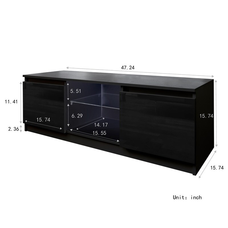 Modern LED TV stand  16 LED lights  up to 55 \