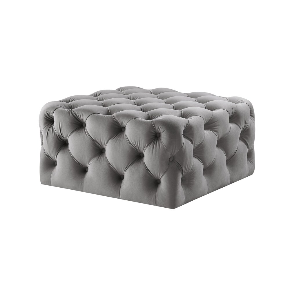 Gordon Diamond Tufted Square Shape Cocktail Ottoman