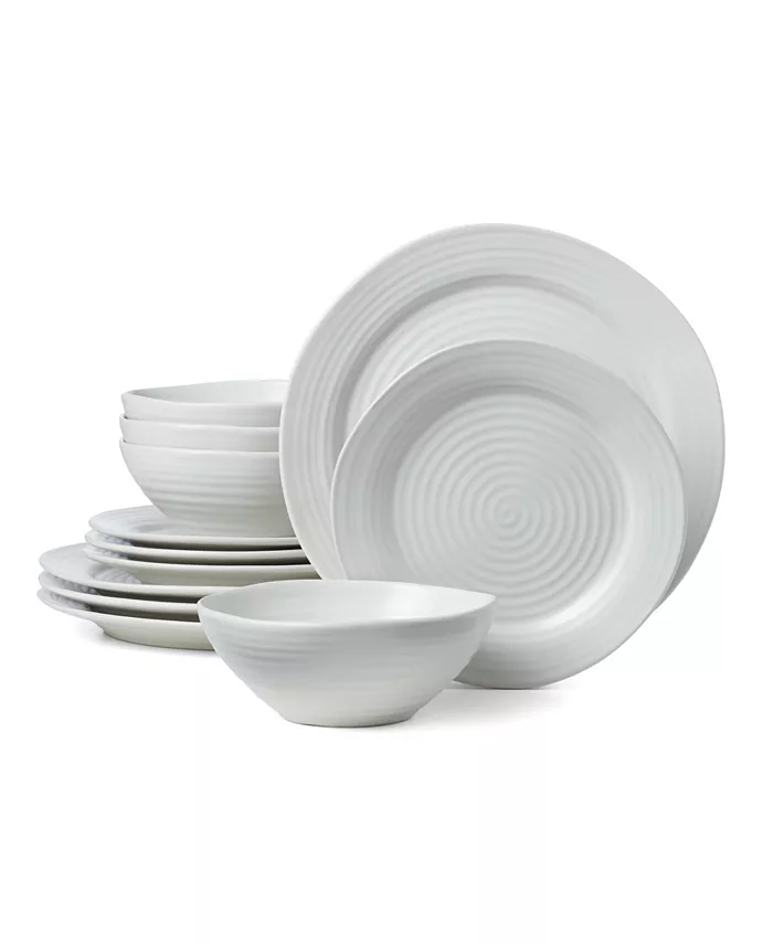 Oneida Ridge 12 Piece Dinnerware Set Service for 4