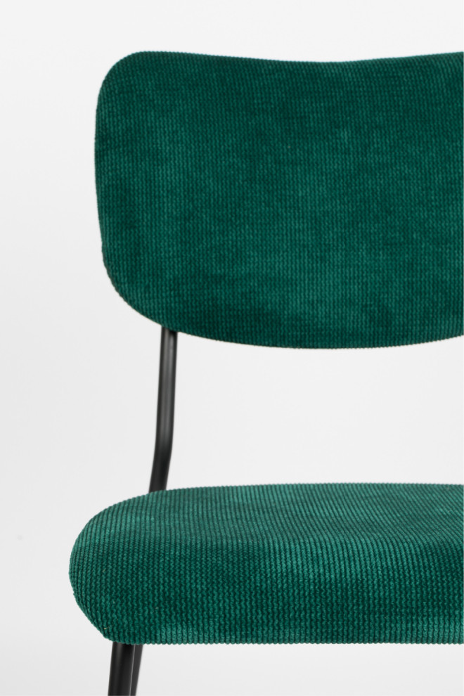 Green Upholstered Dining Chairs (2)  Zuiver Benson   Mediterranean   Dining Chairs   by Luxury Furnitures  Houzz