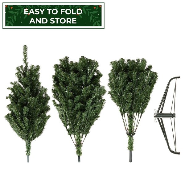 Realistic Green Spruce Artificial Christmas Tree with Stand