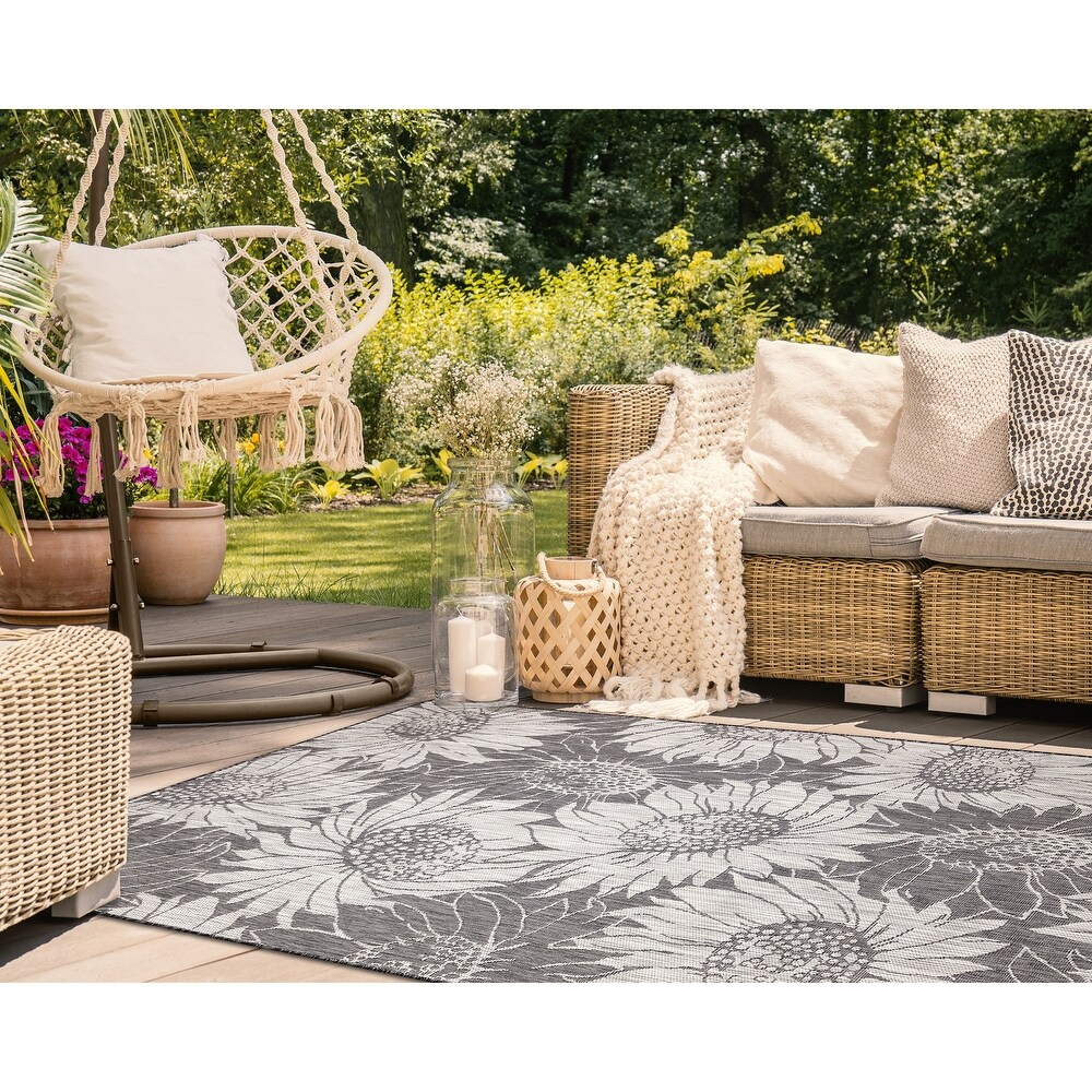 Liora Manne Carmel Sunflower Field Indoor/Outdoor Rug