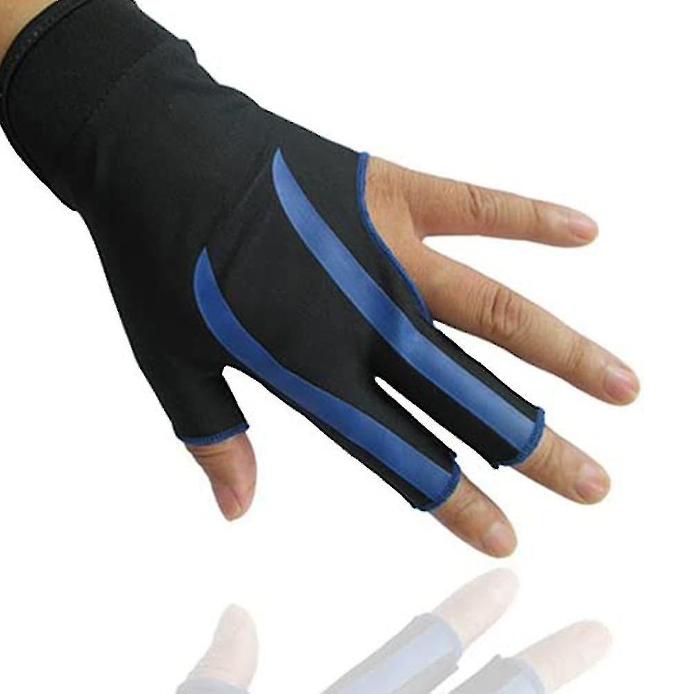 3 Finger Billiards Gloves Pool Cue Gloves Elastic Show Shooters Pool Snooker Playerss Gloves Durable Breathable Anti-skid Game Gloves