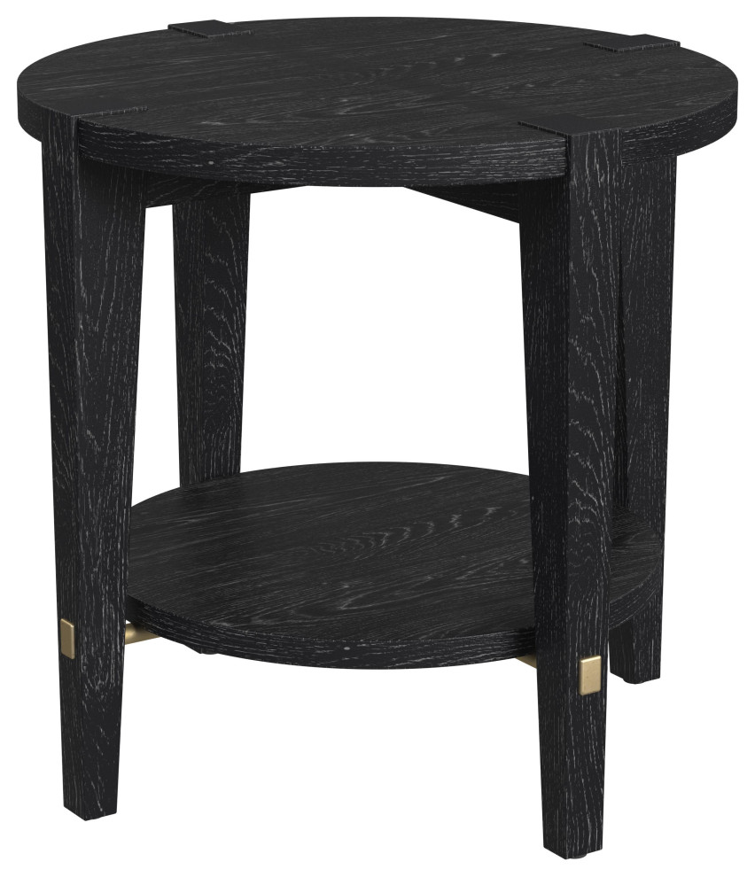 Whitfield Round End Table   Transitional   Side Tables And End Tables   by BASSETT MIRROR CO.  Houzz