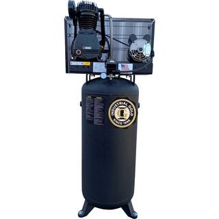 Industrial Gold 60 Gal. 5 HP Vertical 1-Phase Low RPM 175 PSI Electric Air Compressor with Quiet Operation CI51E63V