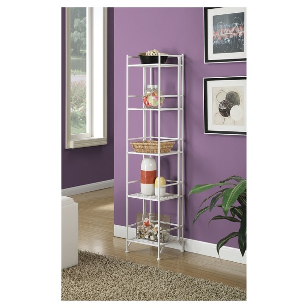 5 Tier Folding Metal Shelf Breighton Home