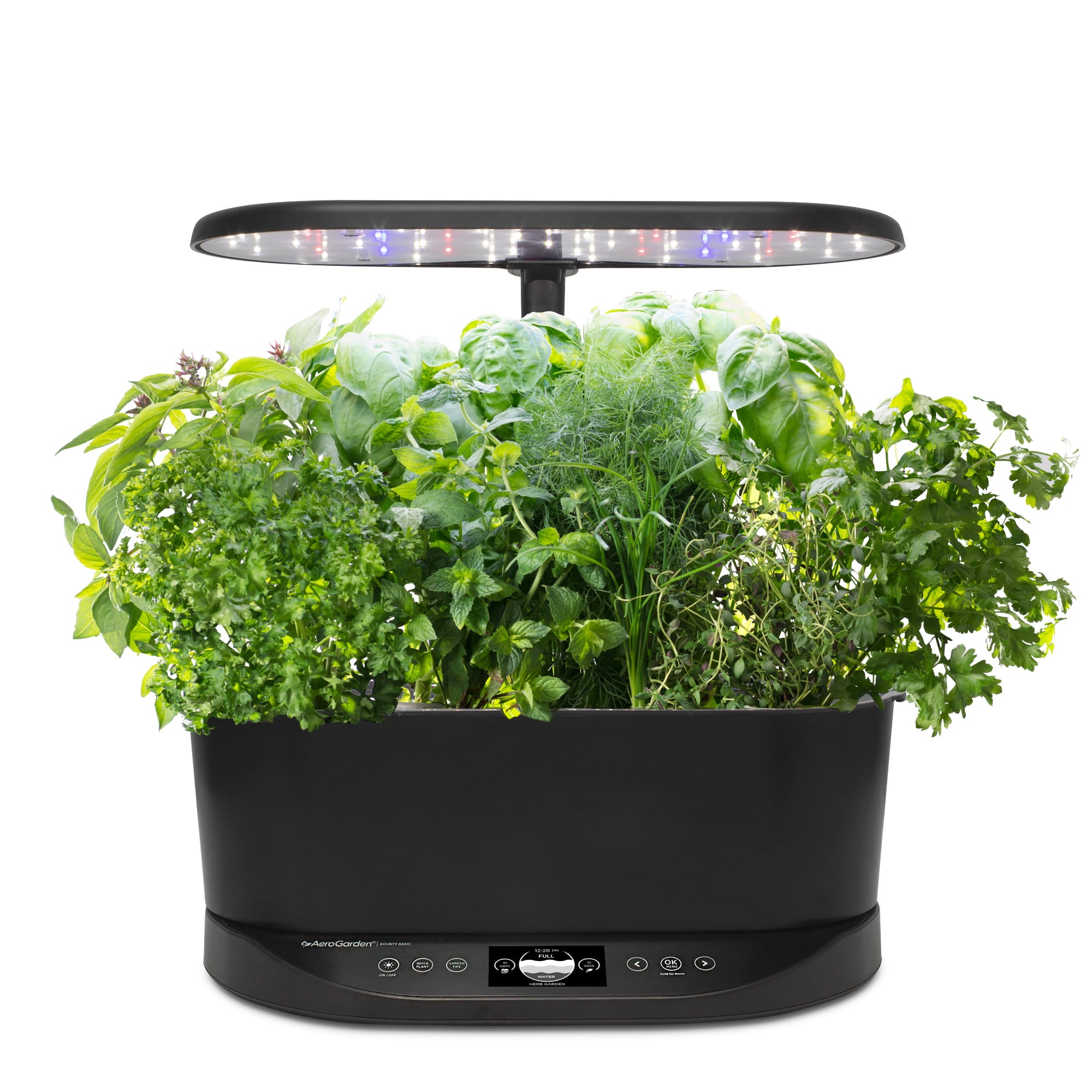 AeroGarden Bounty Basic - Indoor Garden with LED Grow Light， Black