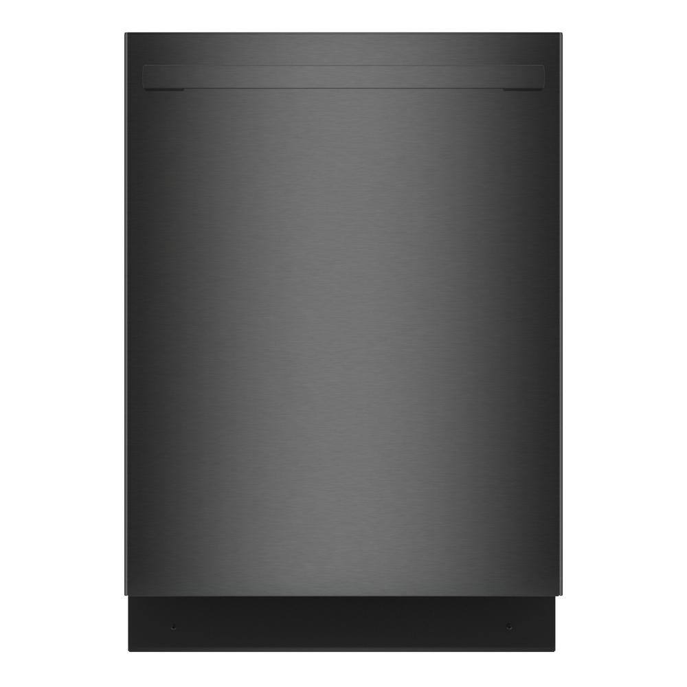 Bosch 100 Series Premium 24 in. Black Stainless Steel Top Control Tall Tub Dishwasher with Hybrid Stainless Steel Tub SHX5AEM4N