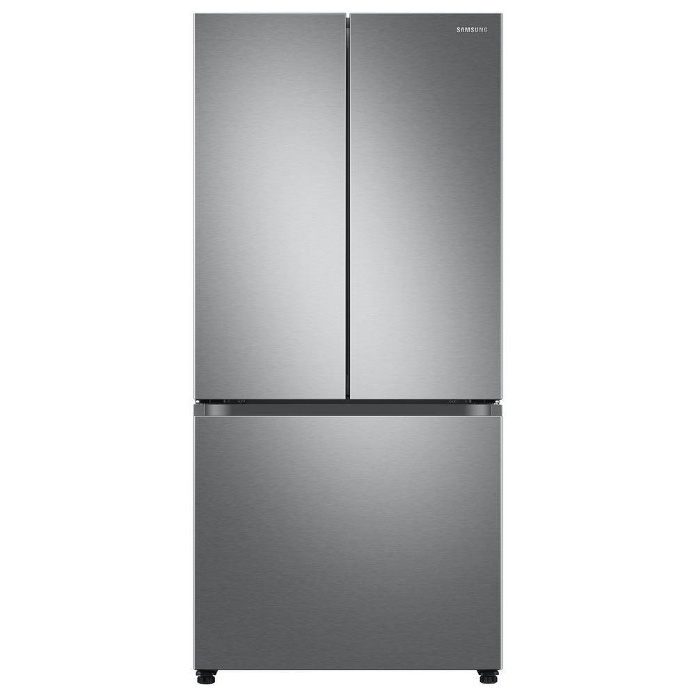  33 in. W 24.5 cu. ft. 3-Door French Door Smart Refrigerator in Stainless Steel with Dual Icemaker RF25C5151SR