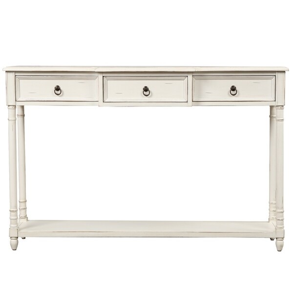 Console Table Sofa Table with Drawers for Entryway