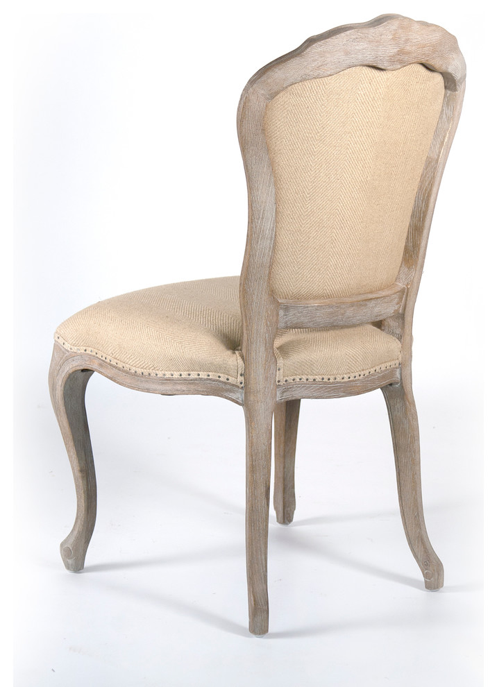 Lyon Side Chair  Hemp Linen   French Country   Dining Chairs   by HedgeApple  Houzz