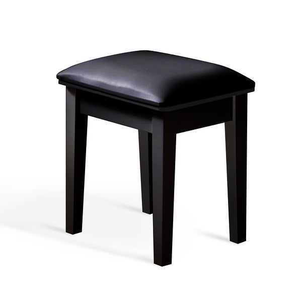 Vanity Stool Wood Dressing PU Padded Chair