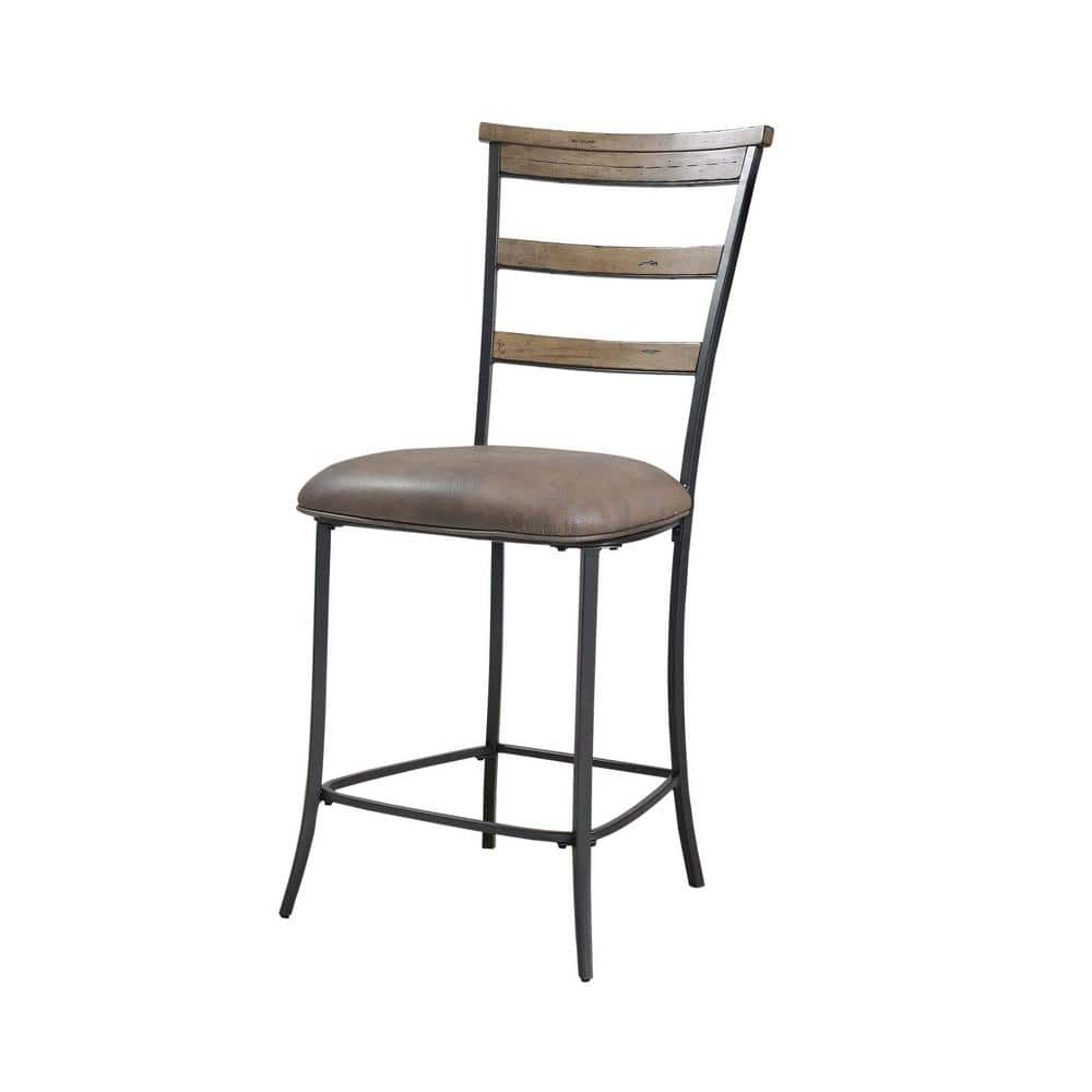 Hillsdale Furniture Charleston 30 in. Destert Tan Ladder-Back Bar Stool 4670-832