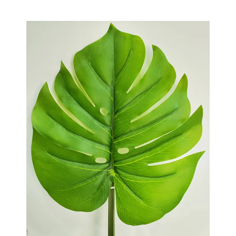 GS FZGBY 1 height 79cm green artificial monstera palm leaves for decoration tropical hawaiian theme party decoration wedding