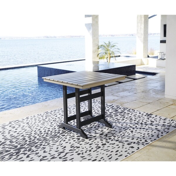 Signature Design by Ashley Transville Outdoor Poly All Weather Counter Height Dining Table