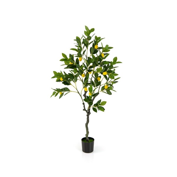 Artificial Lemon Tree Tall Fake Lemon Plant wuth Lemon Fruits