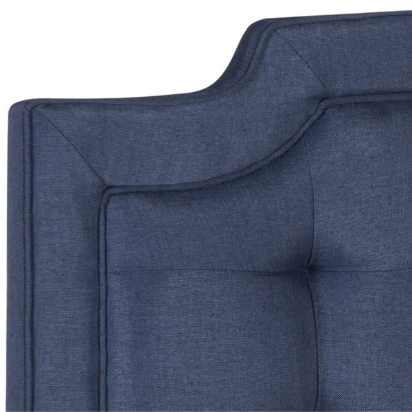 SAFAVIEH Saphire Navy Upholstered Tufted Headboard (Full) - - 11923959