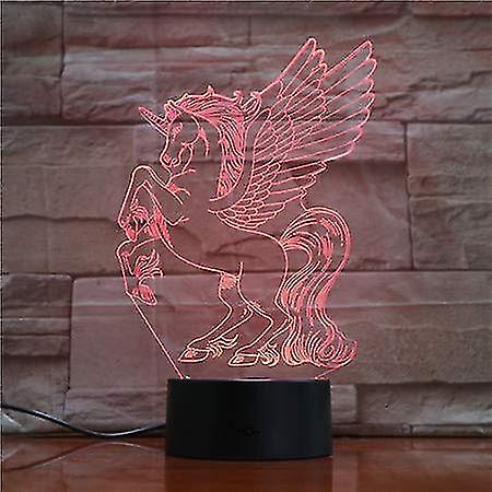 3d Unicorn Led Lamp Nightlight Kid Gift Toys Bedroom Decor For Kids Baby