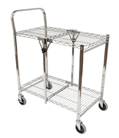 Luxor WSCC 2 Two Shelf Collapsible Wire Utility Ca...