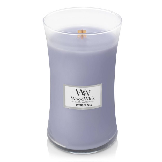 21 5oz Large Hourglass Jar Candle Lavender Spa Woodwick