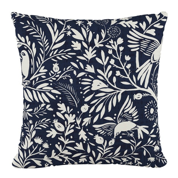 Skyline Furniture Square Outdoor Throw Pillow Suki Chinois Navy