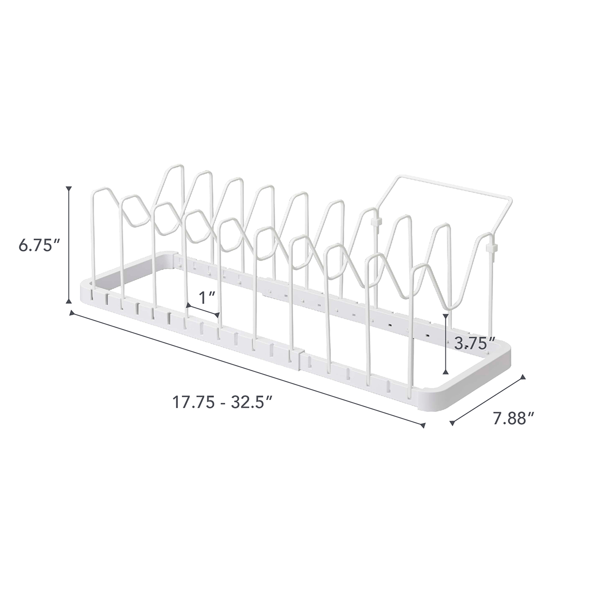 Yamazaki Tower Adjustable Pot Lid Organizer