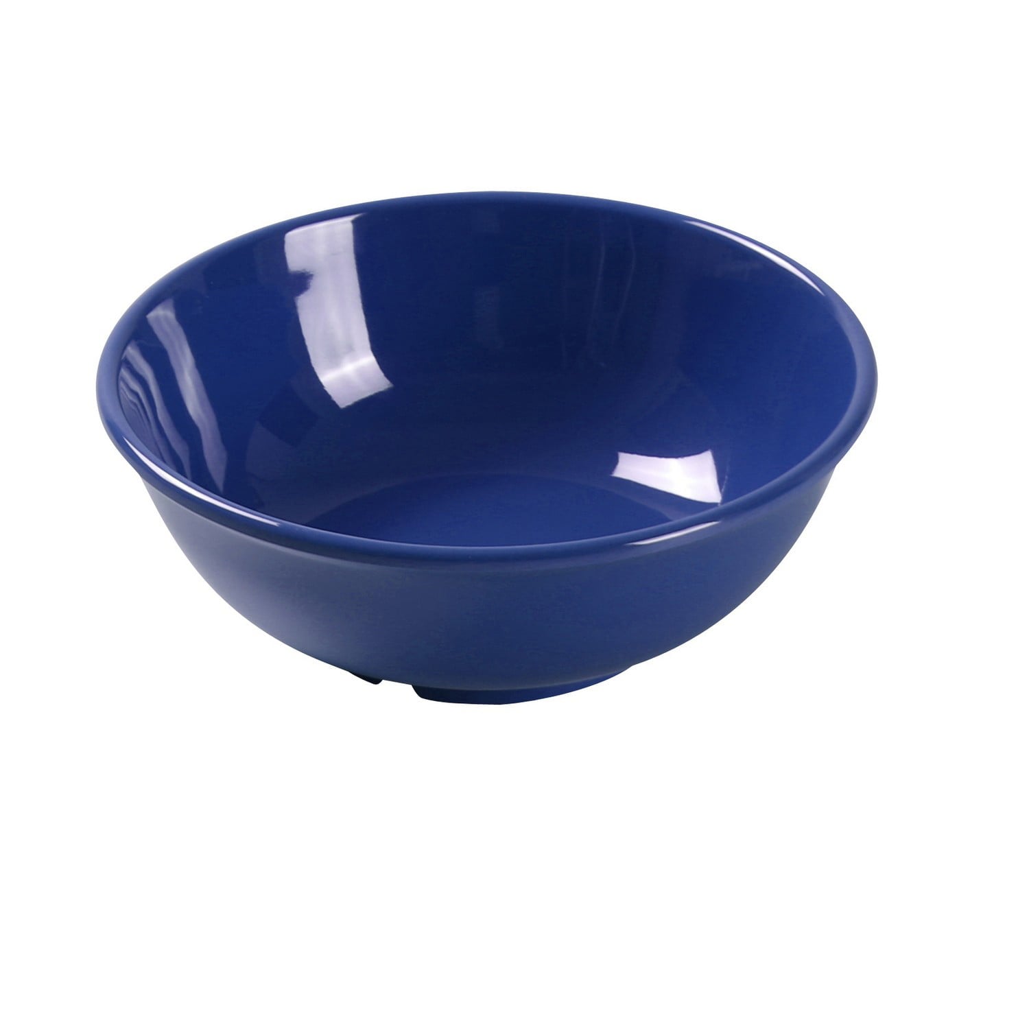 Mile Stone， Round Salad Bowl， 24 Oz.， 7 1/2Dia. X 2 3/4H， Melamine， Blue，Pack of 12