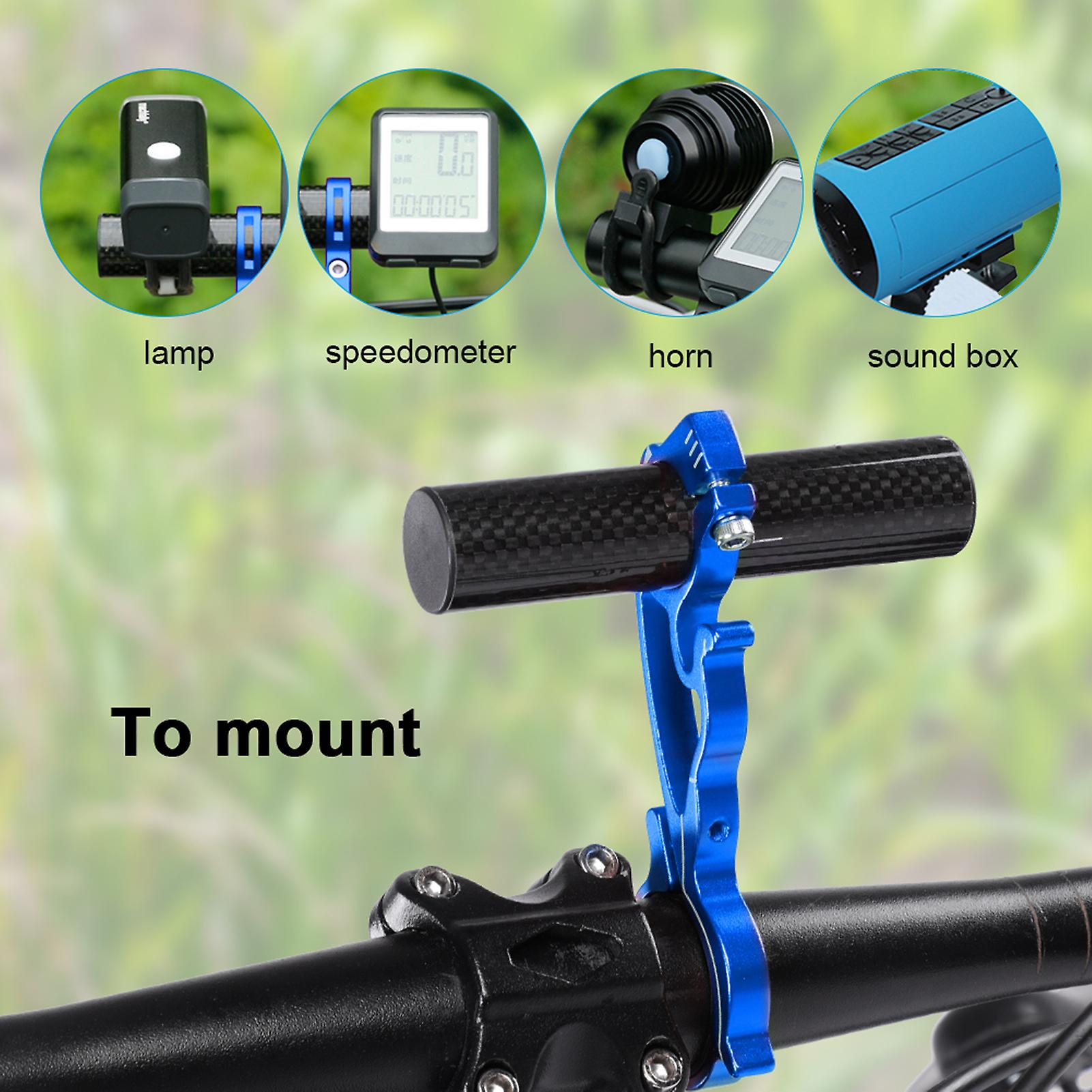 Bike Cycling Handlebar Extender Extension Holder Mount For Gps Lamp/units/headlights (blue)