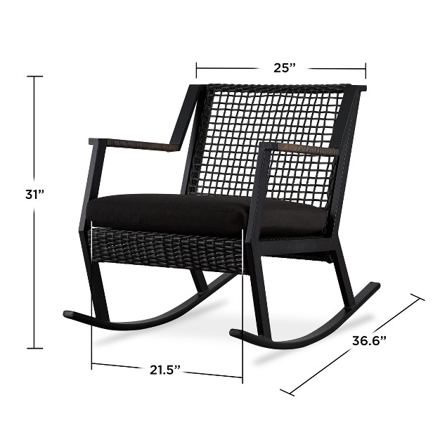 Calvin Rocker Set Of 2 Black Real Flame