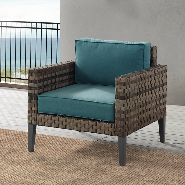 Prescott Outdoor Wicker Armchair Crosley