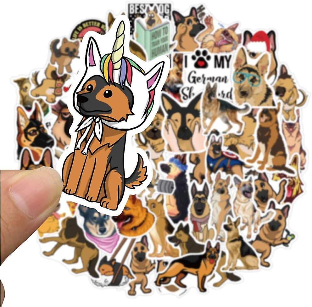 German Shepherd Dog Stickers Waterproof Vinyl Pets Sticker Pack For Adults Teens Boys Girls Dog Lover Gifts， Decals For Luggage Cup Phone Case Skatebo