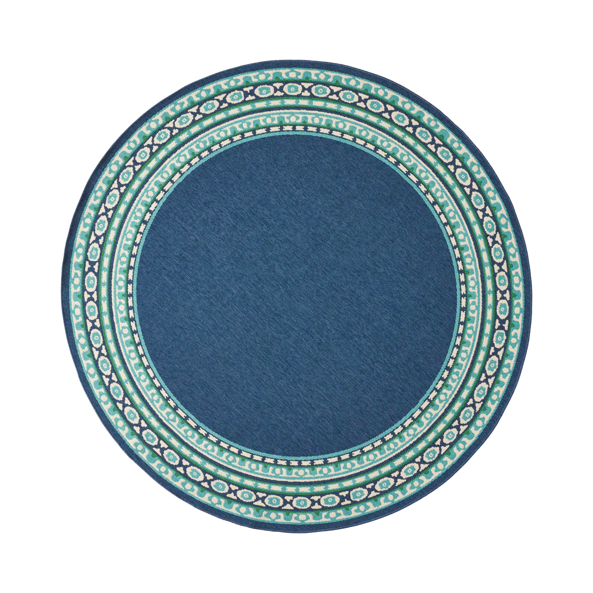 Darleen Outdoor Border Area Rug