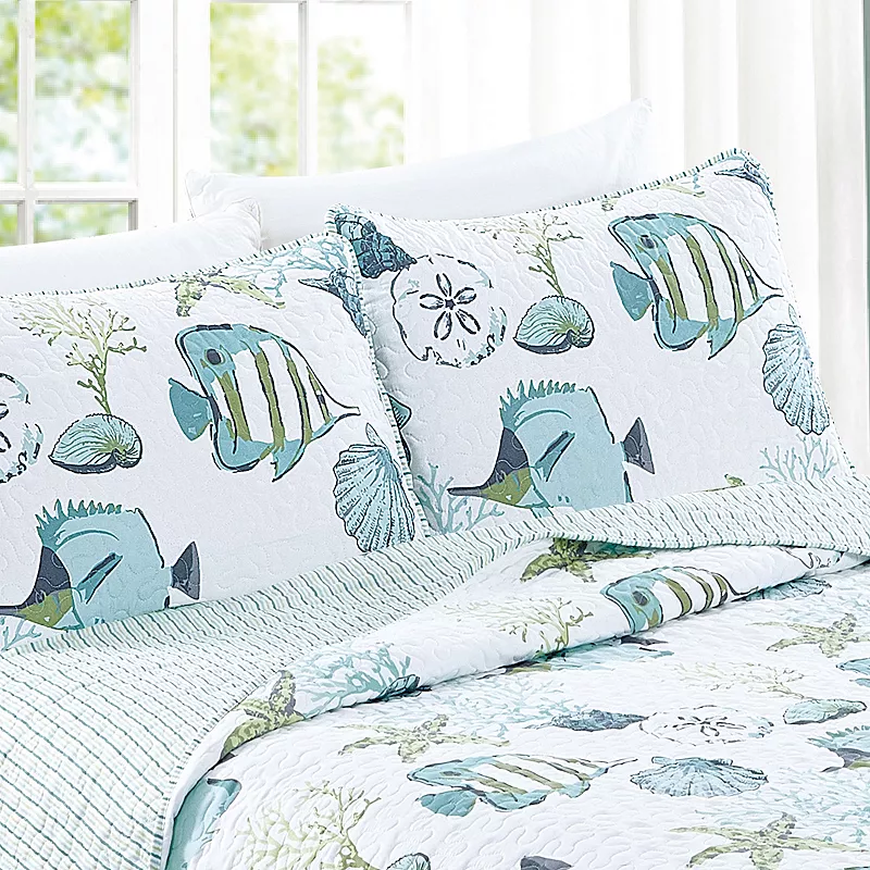 Madelinen? Seaside Coastal Quilt Set with Shams