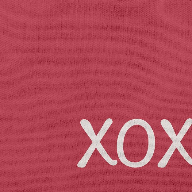 x27 xoxo x27 Valentines Square Throw Pillow E By Design