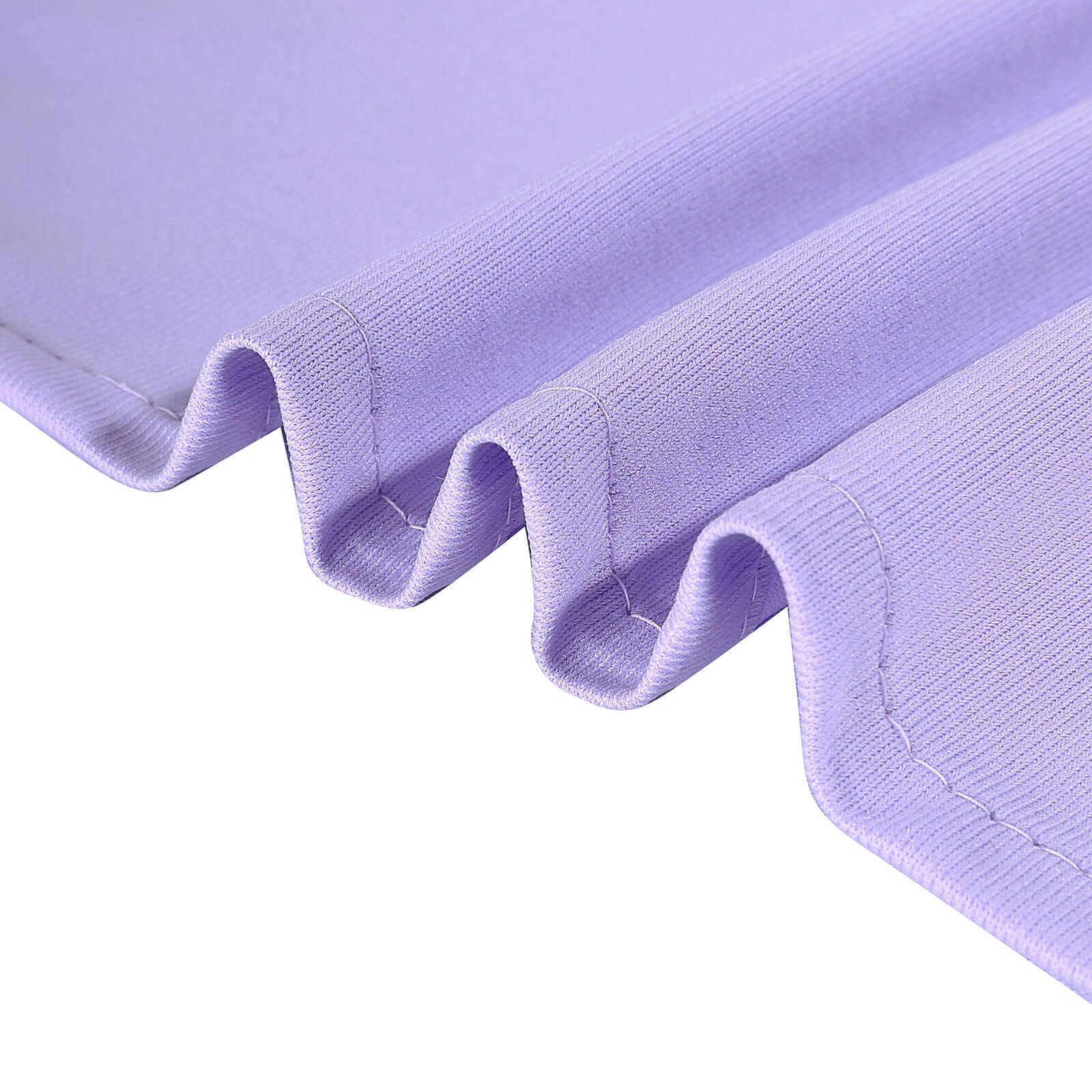 2 Pack Lavender Lilac Scuba Polyester Backdrop Drape Curtains, Inherently Flame Resistant Event Divider Panels Wrinkle Free With Rod Pockets - 10ftx10ft